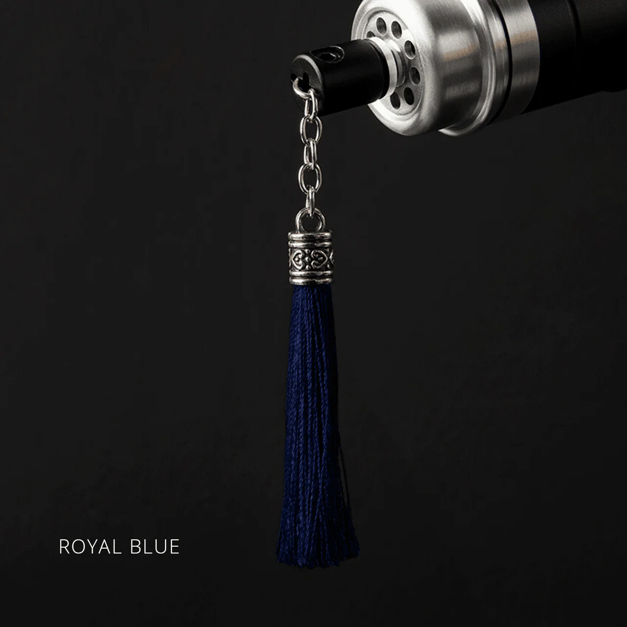 Ornate Tassel Silver Black - Image 5