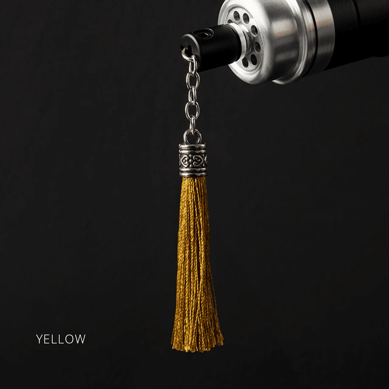 Ornate Tassel Silver Black - Image 7